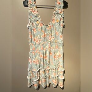 Floral Long Tank Top Size 2X